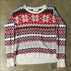 A&F Patterned Crew Sweater
